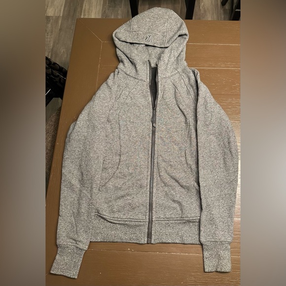 Lululemon Gray Zip-Up Scuba Hoodie - Picture 1 of 6